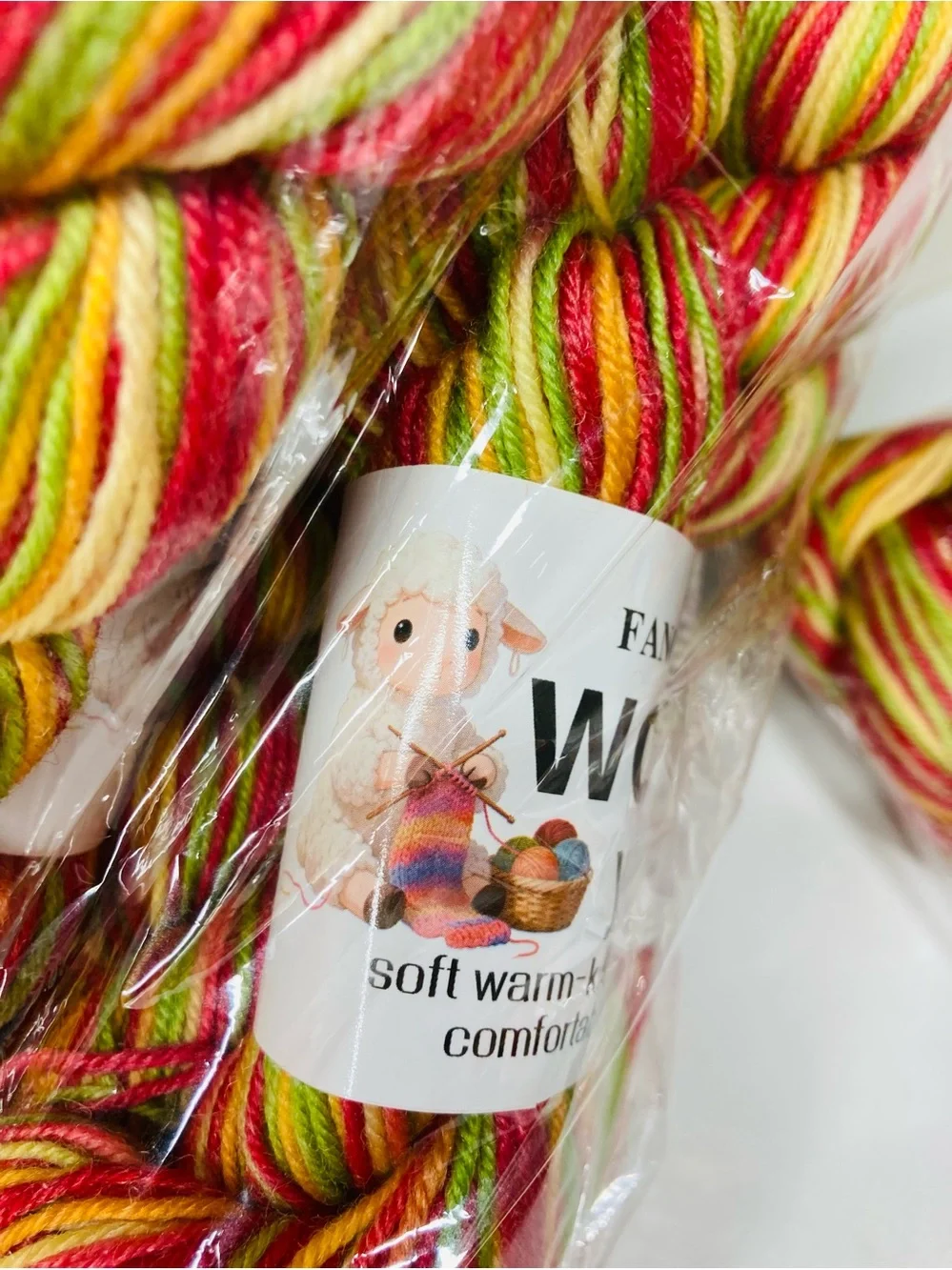 10 NEW Fancy Wool Yarn 480+g 85% Australian Wool 10% Camel 5% Anti-Pilling Fiber